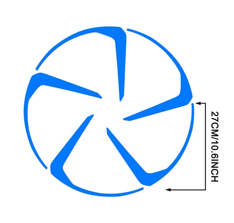 TOMALL Reflective Wheel Rim Stripe Decal Compatible with Honda Accord Sedan 2018 2021 Vinyl Waterproof Stickers for Car Night Reflective Safety Warning Overlay Decoration Decals for Car (Blue) - Image 2